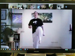 Bilder vom letzten Onlinekaratetraining